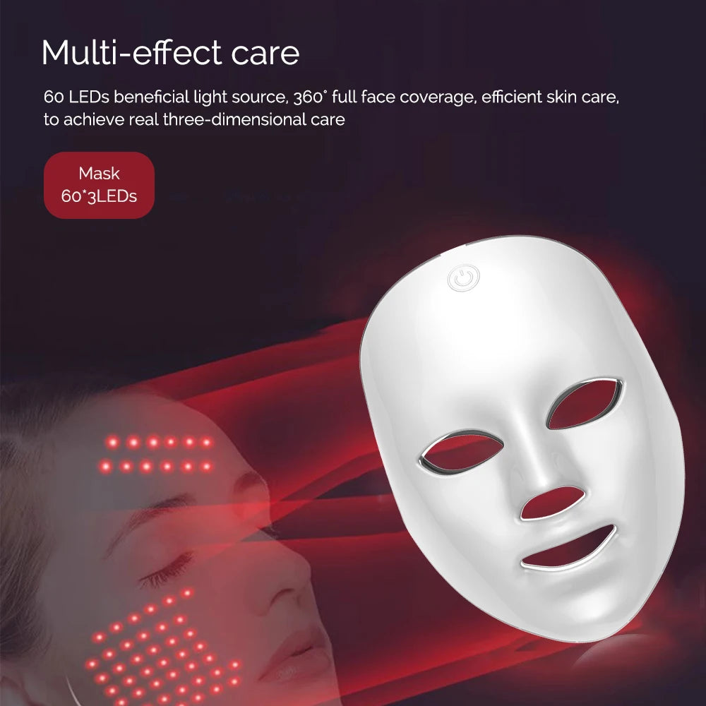 Wireless LED Face Beauty Machine Photon Facial Mask £25.38-£35.99