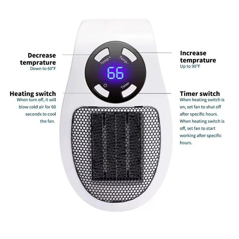 Premium Portable Heater Electric Heater Convenient For Winter £14.53