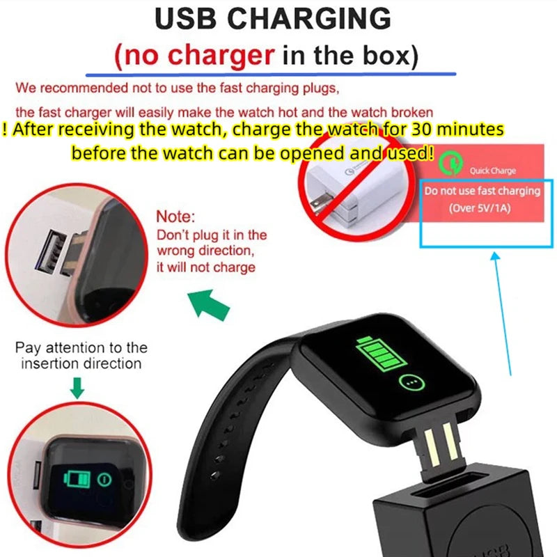 Smartwatch Men Women Wristwatches Smart Watch Message Fitness £22.78-£22.83