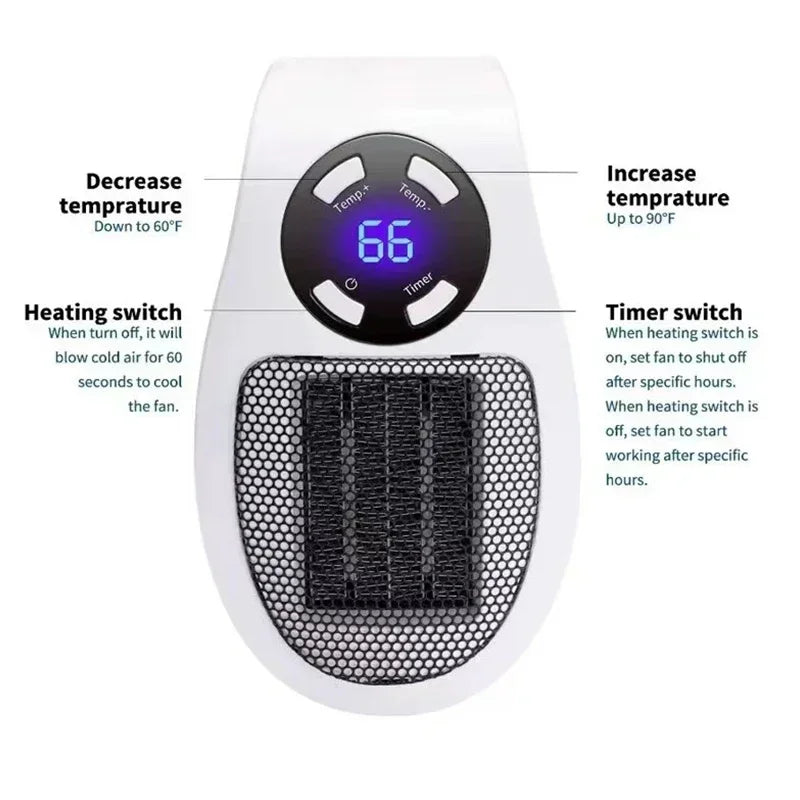 Premium Portable Heater Electric Heater Convenient For Winter £14.53