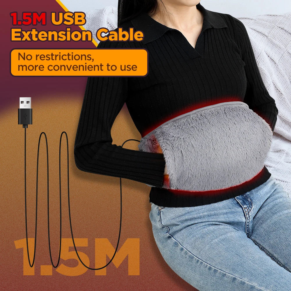 Belt Cold-Proof Hand Waist Warming Pad USB Recharging Abdominal Warmer £18.99