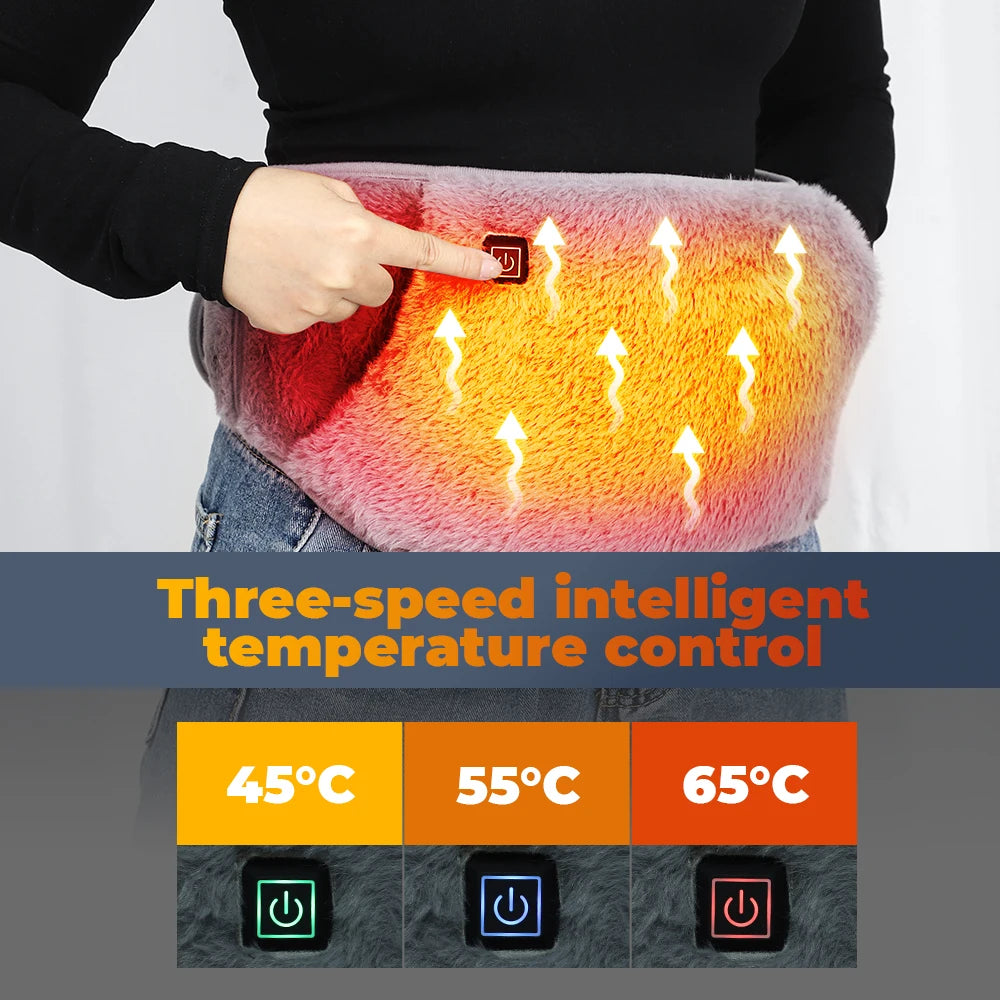 Belt Cold-Proof Hand Waist Warming Pad USB Recharging Abdominal Warmer £18.99
